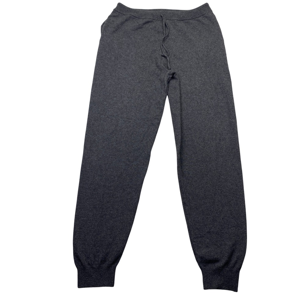 Luca Faloni Mens Charcoal Grey 100% Cashmere Knit Joggers Italy XXL Fits 30"